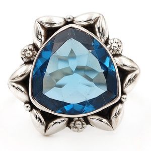 8CT. Tanzanite, Sterling Silver .925  Ring 8.5